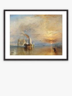 John Lewis JMW Turner 'The Fighting Temeraire' Framed Print & Mount, 62 x 82cm, Orange/Multi, Orange/Multi