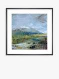 John Lewis Lesley Birch 'Winter Hills' Wood Framed Print & Mount, 62 x 62cm, Green