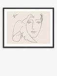 John Lewis Pablo Picasso 'Le Visage De La Paix' Framed Print & Mount, 62 x 82cm, White