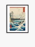 John Lewis Ando Hiroshige 'Satta Suruga' Framed Print, 82 x 62cm, Blue