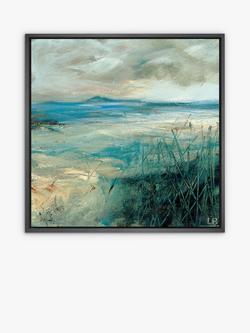 John Lewis Lesley Birch 'Sea Grass' Wood Framed Canvas Print, 94 x 94cm, Blue/Multi, Blue/Multi