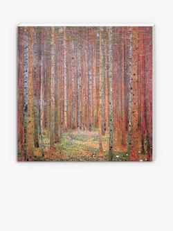 Gustav Klimt 'Tannenwald I' Canvas Print, Orange, Orange
