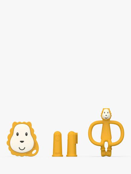 Matchstick Monkey Lion Teething Set, Yellow