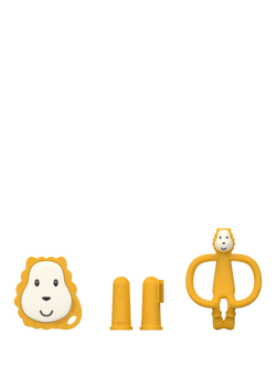Matchstick Monkey Lion Teething Set - view 2, Yellow