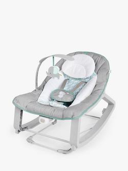 Ingenuity Keep Cozy 3-in-1 Grow with Me Bounce and Rock Seat, Grey