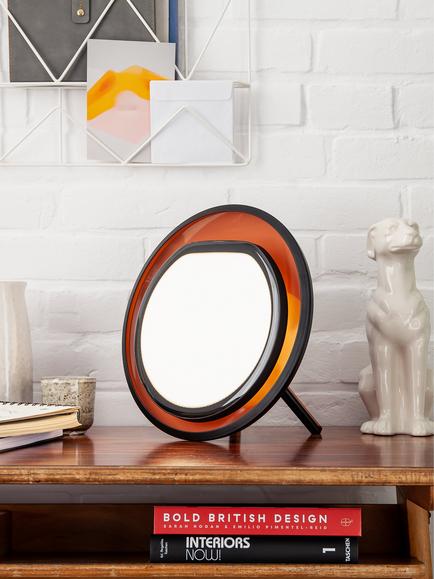 Lumie Halo Light Therapy Lamp - view 2, Black/Copper