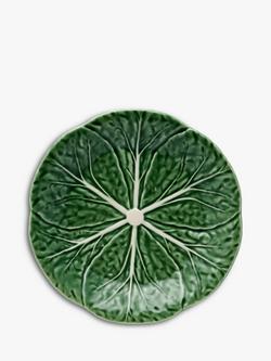 Bordallo Pinheiro Cabbage Earthenware Side Plate, 19cm, Green, Green