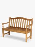 Barlow Tyrie Waveney 2-Seat Teak Wood Garden Bench, Natural