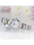 Citizen Women's Silhouette Eco-Drive Crystal Date Bracelet Strap Watch