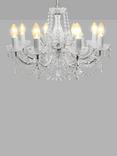 Impex Marie Theresa Crystal Chandelier Ceiling Light, 8 Arms