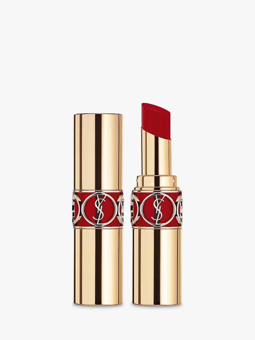 Product image 1 of 7, which shows Yves Saint Laurent Rouge Volupté Shine Lipstick, 127 Rouge Mandarin