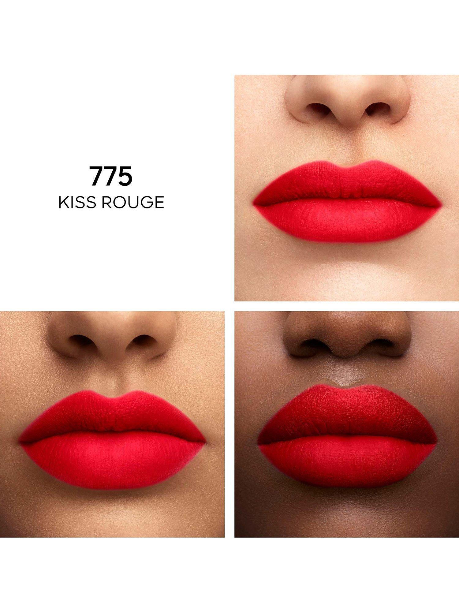 Product image 3 of 8, which shows Guerlain Kiss Kiss Tender Matte Lipstick, 775 Kiss Rouge