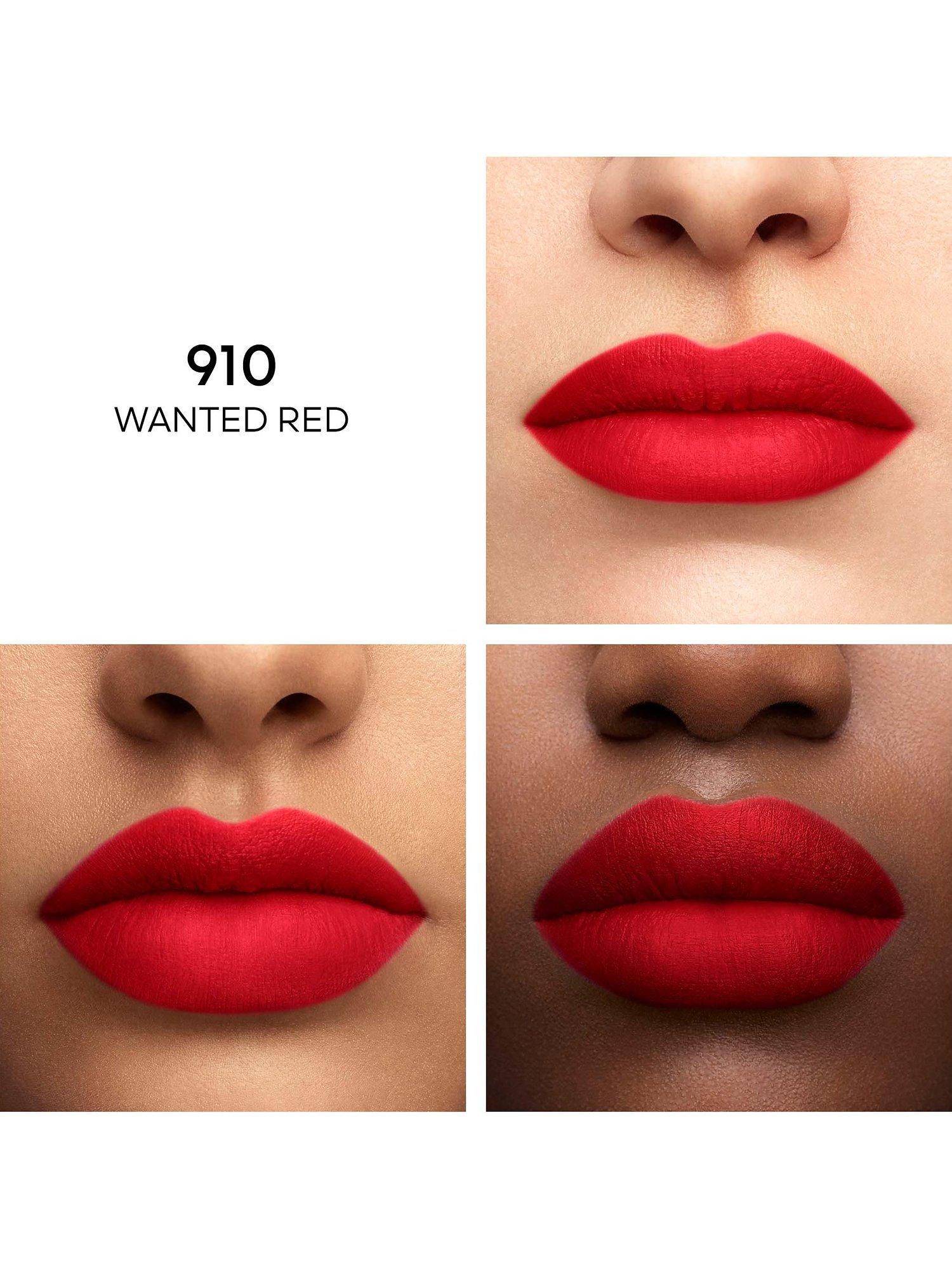 Product image 3 of 8, which shows Guerlain Kiss Kiss Tender Matte Lipstick, 910 Wanted Red