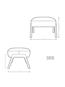 John Lewis Hendricks Footstool - view 2, Multi