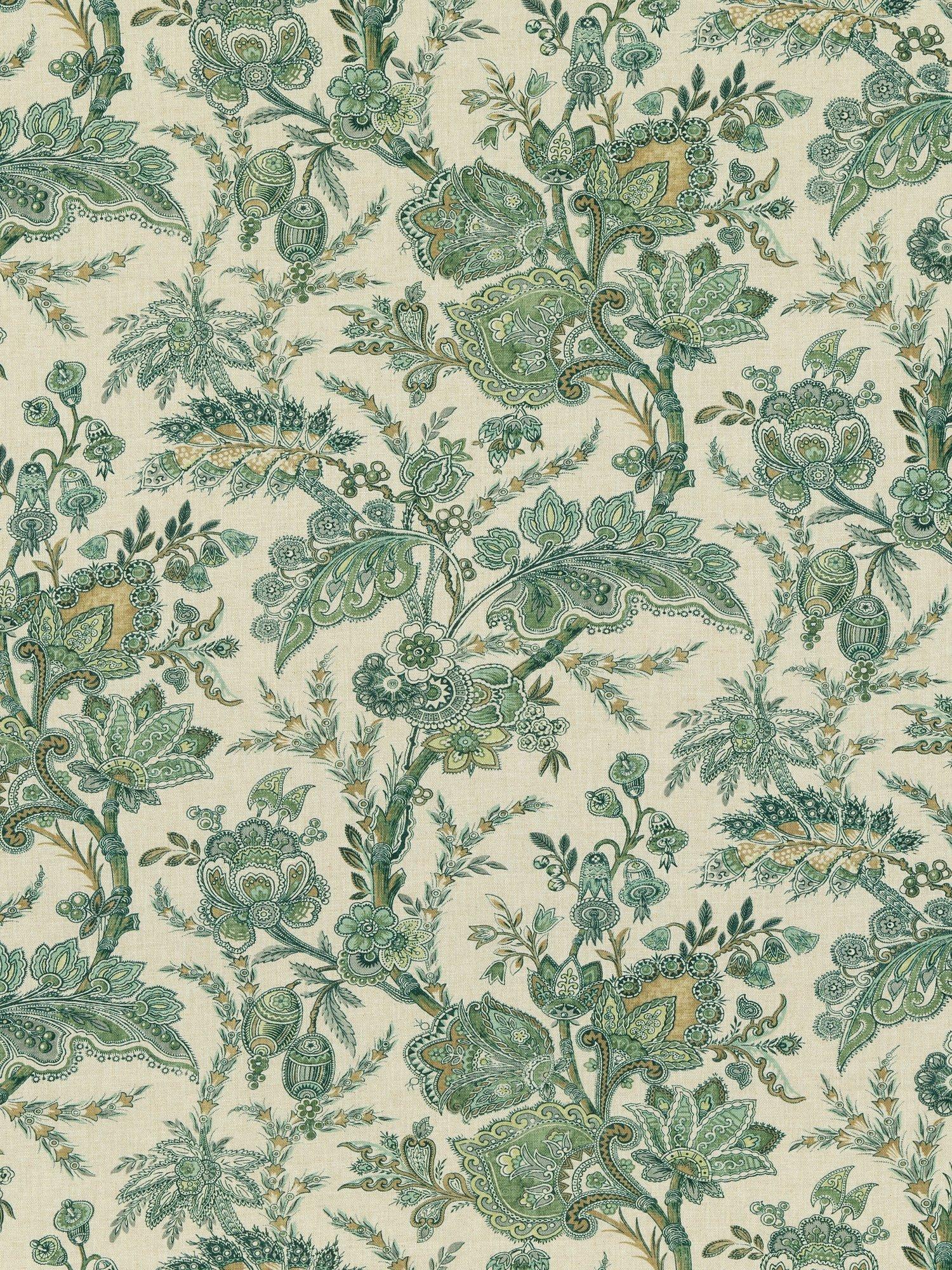 GP & J Baker Jewel Indienne Furnishing Fabric, Emerald