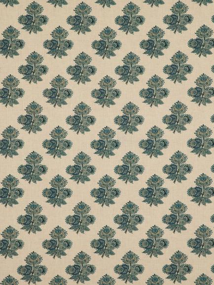 GP & J Baker Poppy Paisley Furnishing Fabric, Indigo