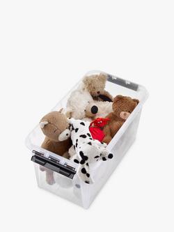SmartStore Classic Plastic Storage Box with Lid, 70L - view 2, Clear