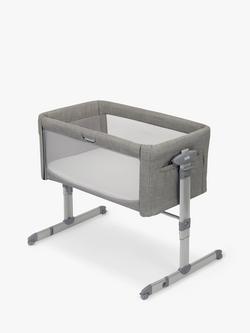 Joie Baby Roomie Glide Sleep Bedside Travel Cot, Foggy Grey - view 2, Foggy Grey