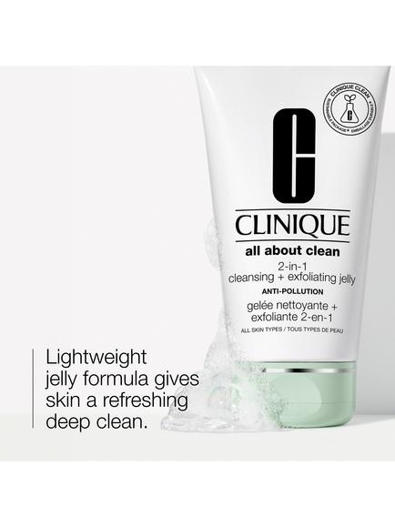 Clinique All About Clean 2-in-1 Cleansing + Exfoliating Jelly, 150ml - view 2, 