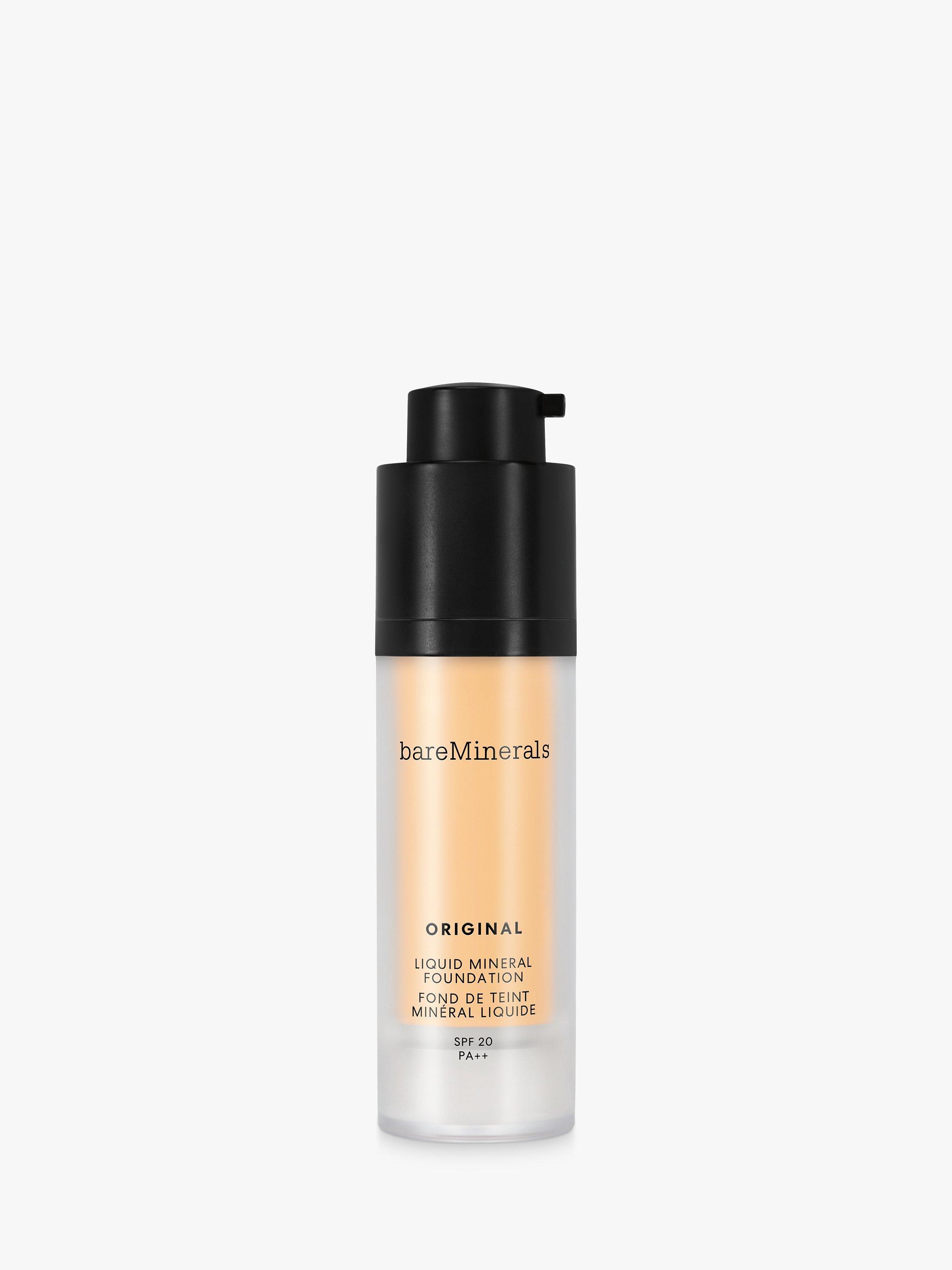 Product image 1 of 10, which shows bareMinerals ORIGINAL LIQUID MINERAL Foundation SPF 20, Golden Ivory