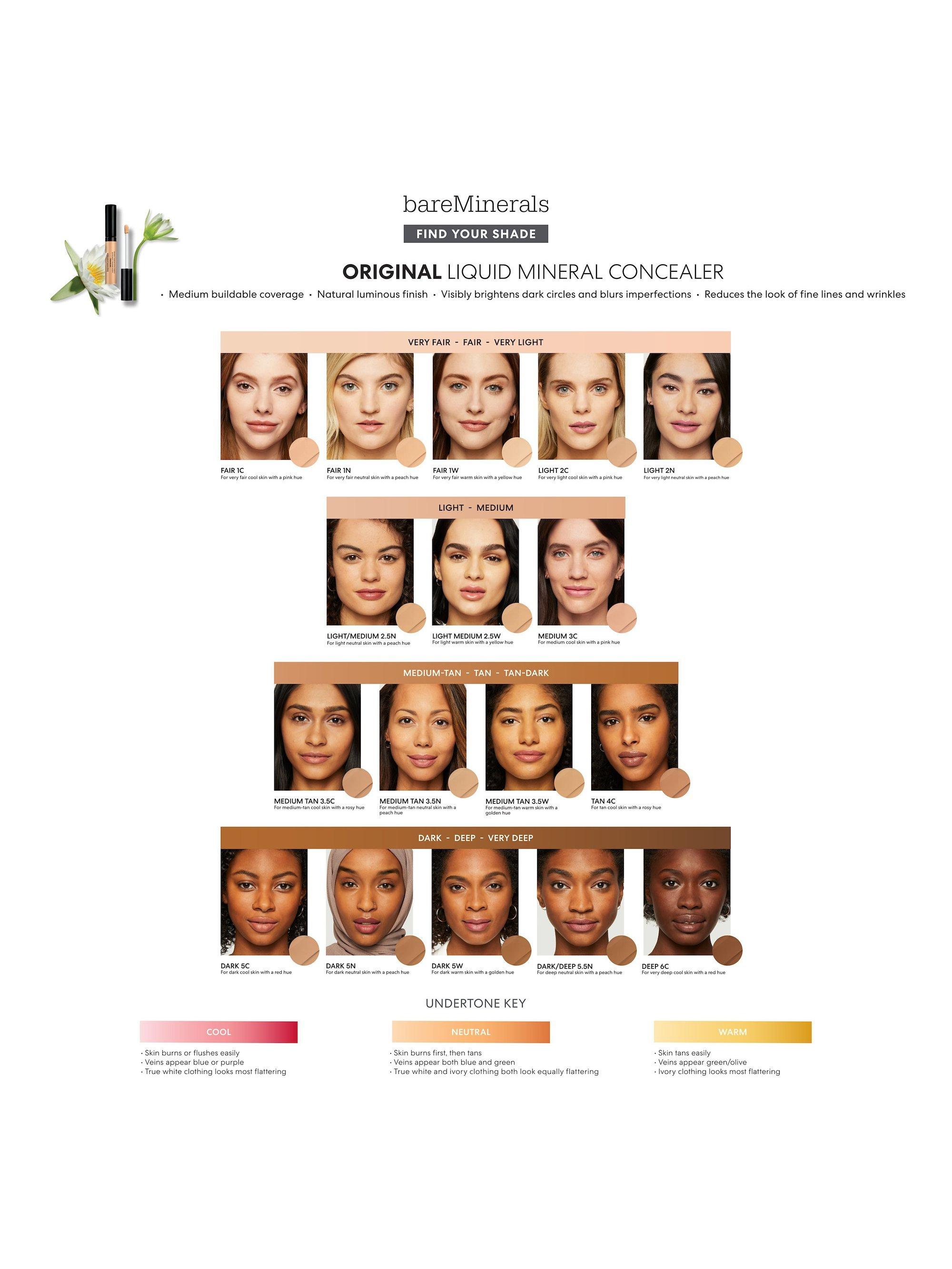 Product image 8 of 8, which shows bareMinerals Original Mineral Liquid Concealer, Dark 5N