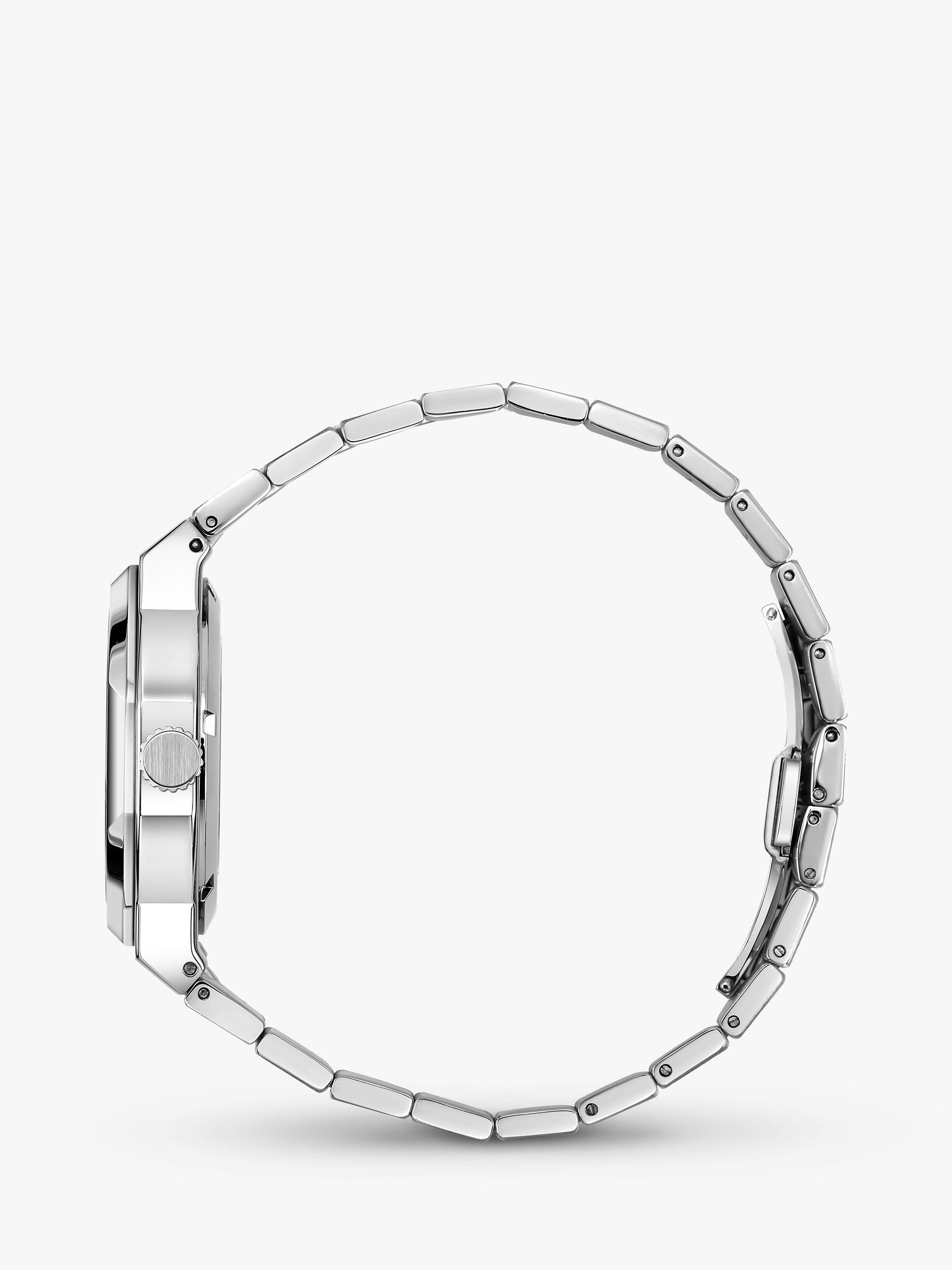 Product image 4 of 7, which shows Rotary GB05415/04 Men's Regent Automatic Skeleton Date Bracelet Strap Watch, Silver