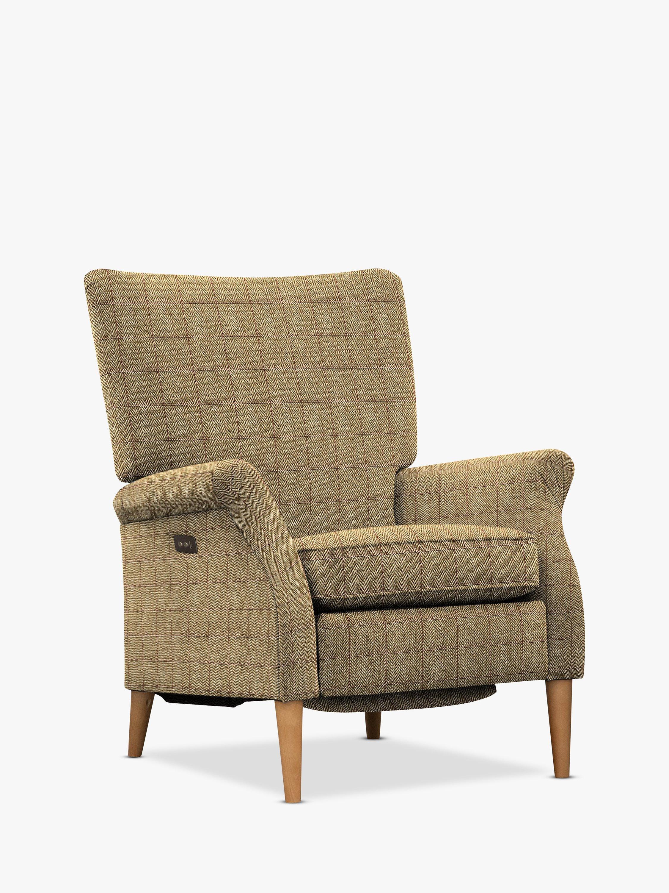 Classic Motion Range, Parker Knoll Classic Motion Recliner High Back Armchair, Murry Herringbone Gold