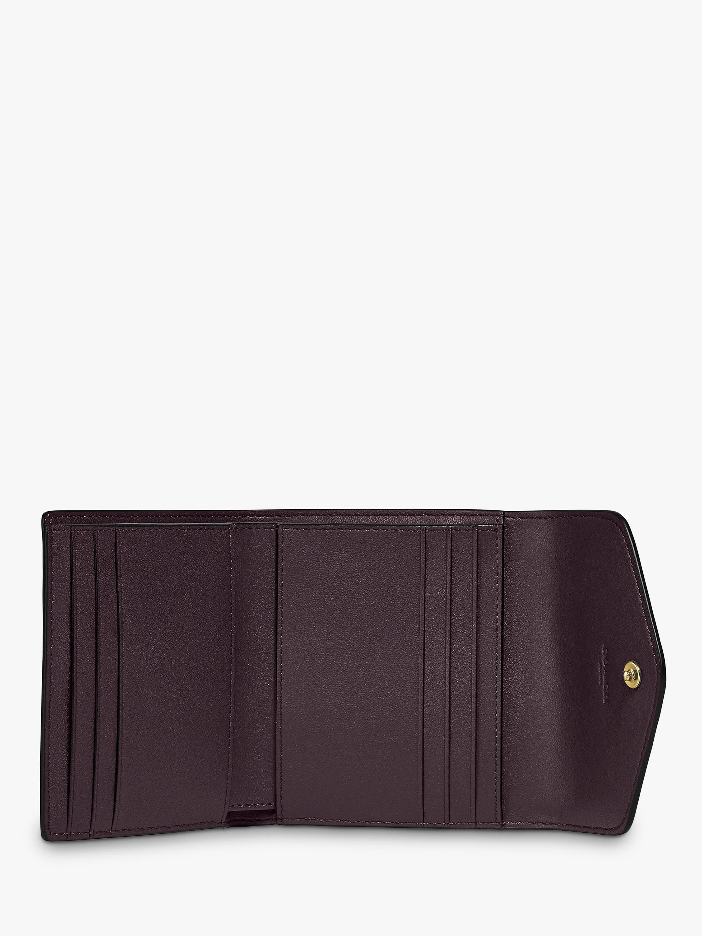 Coach Wyn Small Leather Envelope Purse, Black