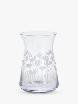 Dartington Crystal Bloom Cosmos Vase, H21cm, Clear, Clear