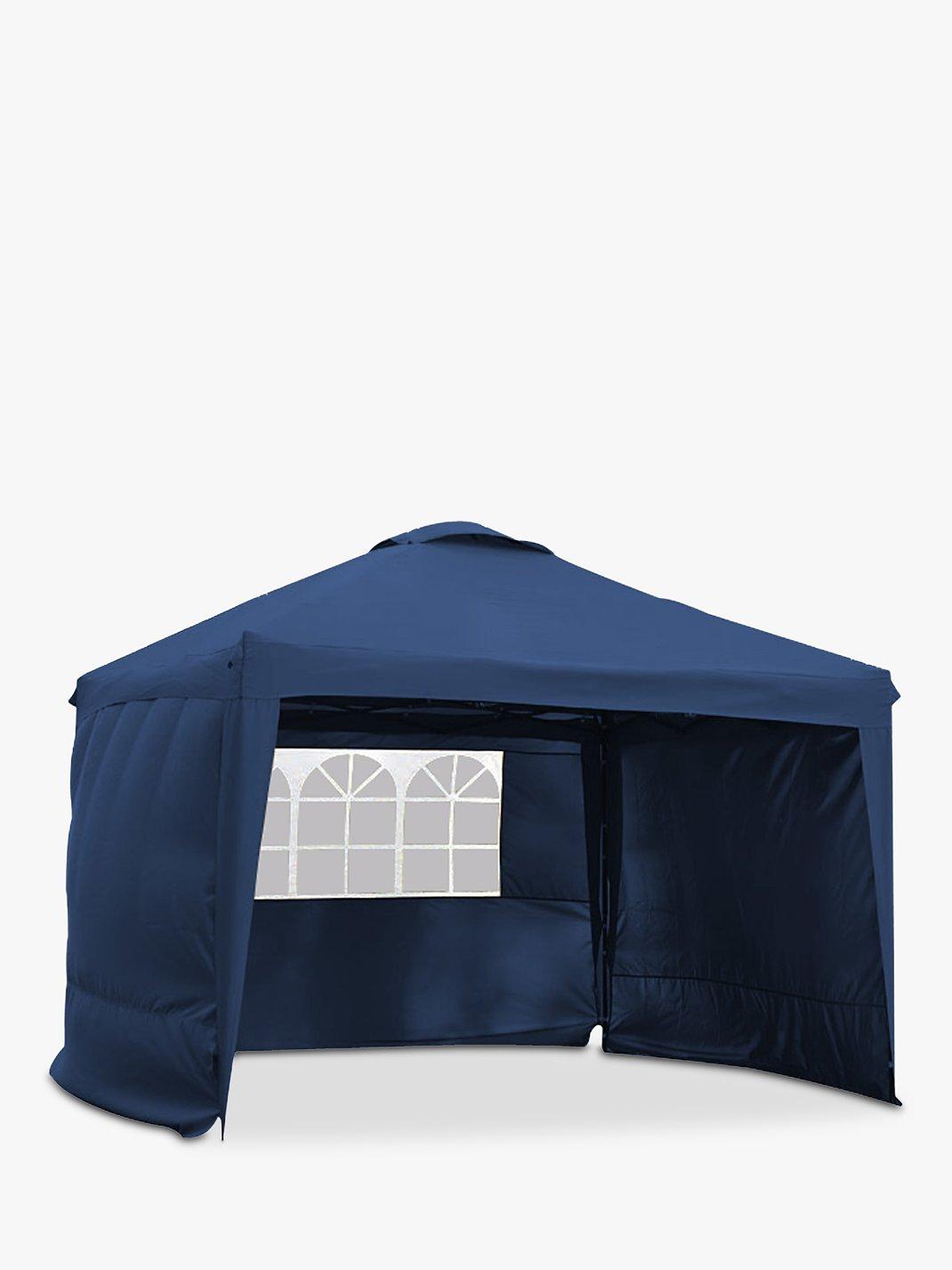 LG Outdoor Hamilton Pop Up 3 x 3m Gazebo, Side Walls & Carry Case, Navy