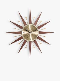 Acctim Woolcot Spokes Analogue Quartz Wall Clock, 49cm, Natural, Natural
