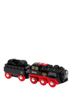 BRIO World Battery-Operated Steaming Train - view 2, Black