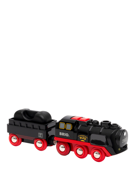 BRIO World Battery-Operated Steaming Train - view 2, Black