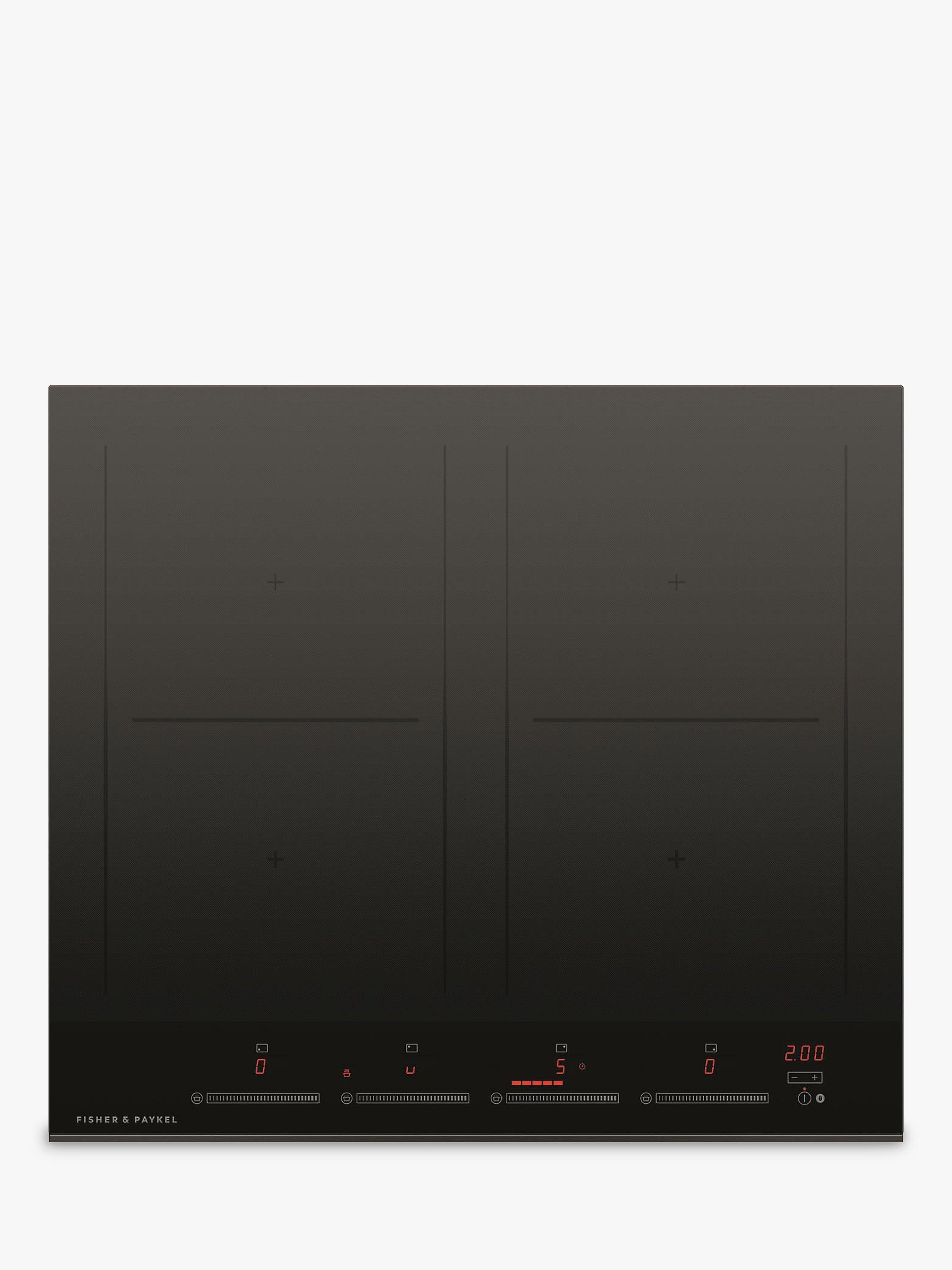 Fisher & Paykel Series 9 Minimal Ci604DTB4 60cm Induction Hob, Black Glass
