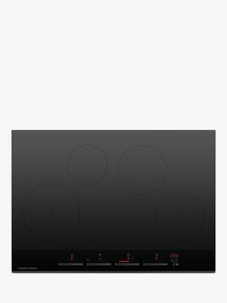 Fisher & Paykel Series 9 Minimal Ci764DTB 75cm Induction Hob, Black Glass, Black Glass
