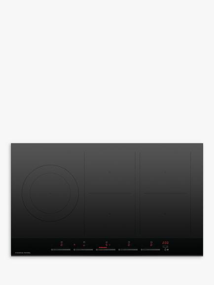 Fisher & Paykel Series 9 Minimal Ci905DTB4 90cm Induction Hob, Black Glass, Black Glass