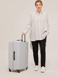 John Lewis Atlanta 4-Wheel 78cm Ultra Lightweight Large Suitcase, Grey