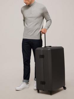 John Lewis Atlanta 4-Wheel 78cm Ultra Lightweight Large Suitcase - view 2, Black