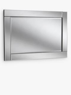 Yearn Bevelled Glass Rectangular Wall Mirror, 80 x 120cm, Clear