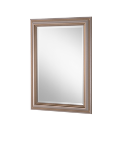 Yearn Beaded Rectangular Wall Mirror, 69 x 94cm, Champagne - view 2, Champagne