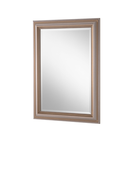 Yearn Beaded Rectangular Wall Mirror, 69 x 94cm, Champagne - view 2, Champagne