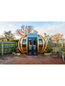 Ornate Garden Grande Deluxe Chic Garden Summerhouse Pod, Natural/Multi