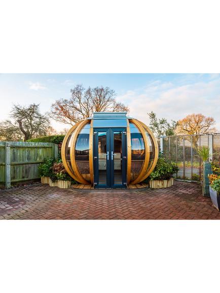 Ornate Garden Grande Deluxe Chic Garden Summerhouse Pod, Natural/Multi