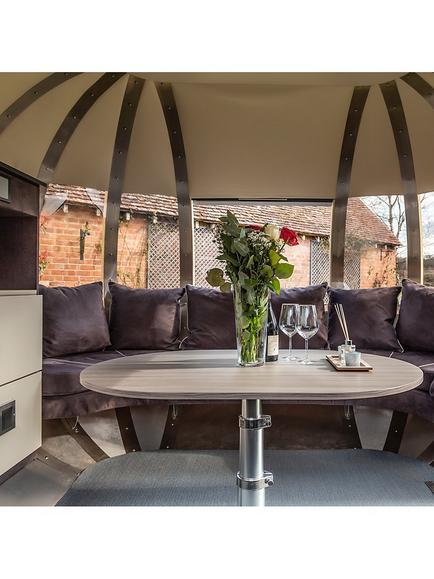 Ornate Garden Grande Deluxe Chic Garden Summerhouse Pod - view 2, Natural/Multi