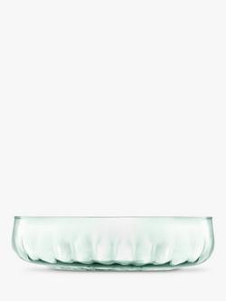 LSA International Mia Glass Serving Bowl, 31cm, Green, Green