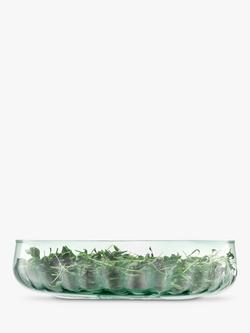 LSA International Mia Glass Serving Bowl, 31cm, Green - view 2, Green