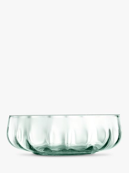 LSA International Mia Glass Serving Bowl, 15cm, Green, Green