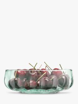LSA International Mia Glass Serving Bowl, 15cm, Green - view 2, Green