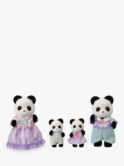 Sylvanian Families Pookie Panda Family, Black/White