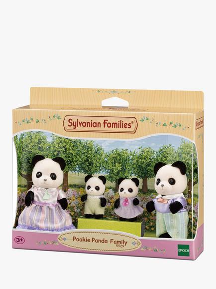 Sylvanian Families Pookie Panda Family - view 2, Black/White